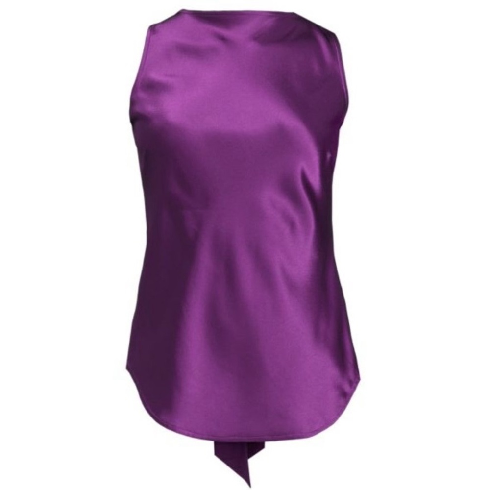 Polo Ralph Lauren Satin Bow-Back Sleeveless Top